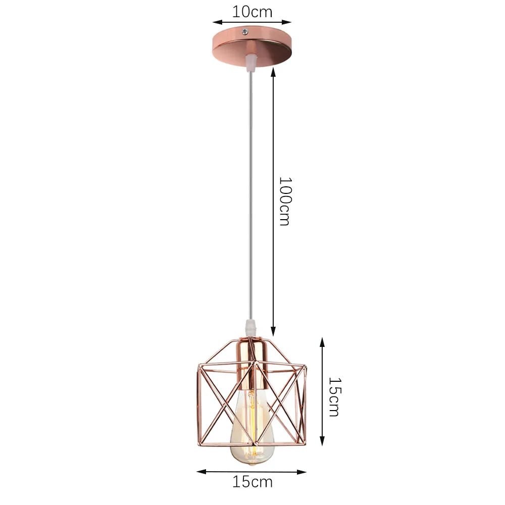 DecorBites™ Industrial Retro Loft LED Pendant Light for Home Living Room Kitchen