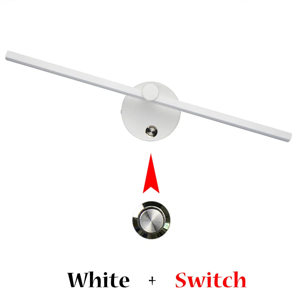 DecorBites™ Linear LED Vanity Wall Lamp 41CM with Switch & 300° Rotation