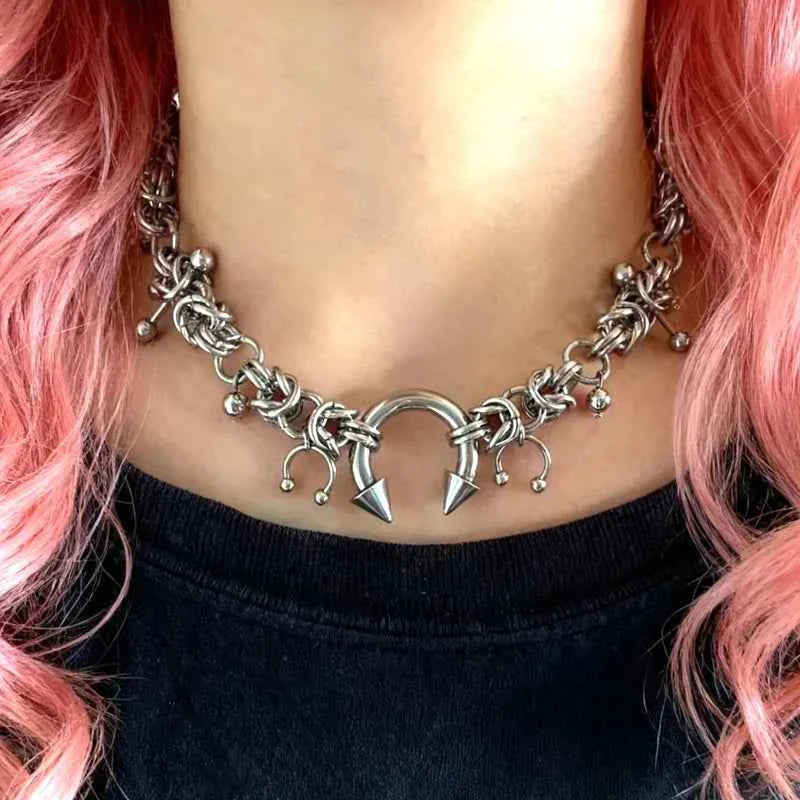 Goth Jewelry Grunge Choker Accessories