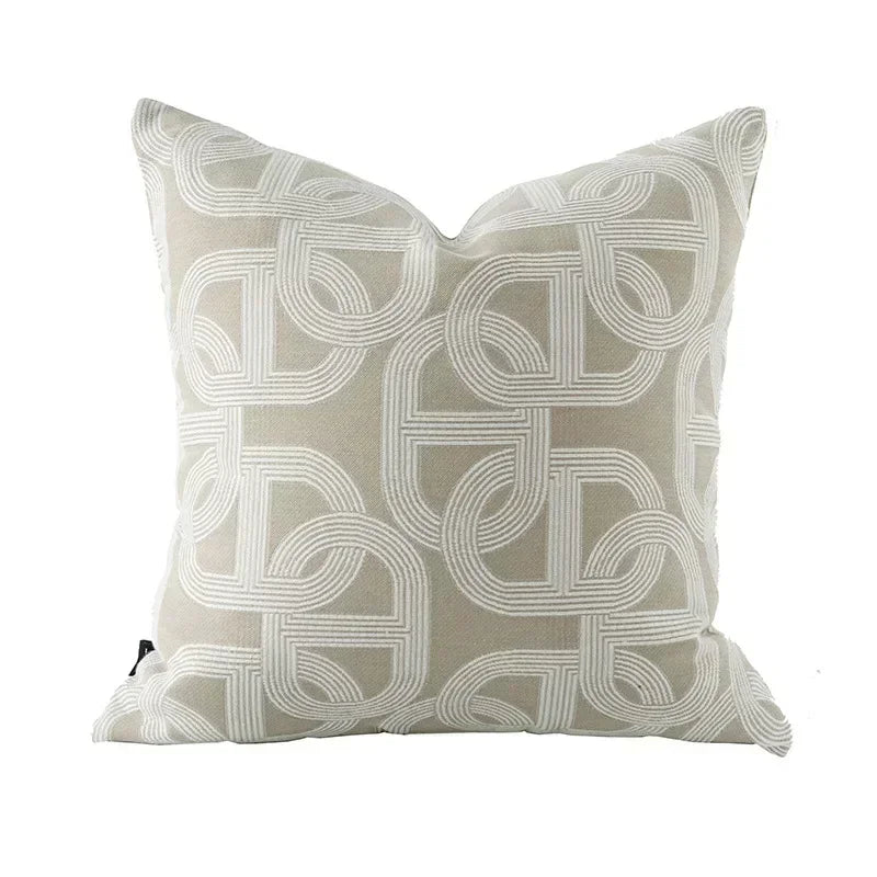 DecorBites™ Geometric Jacquard Cushion Cover Modern Luxury Decorative Pillows