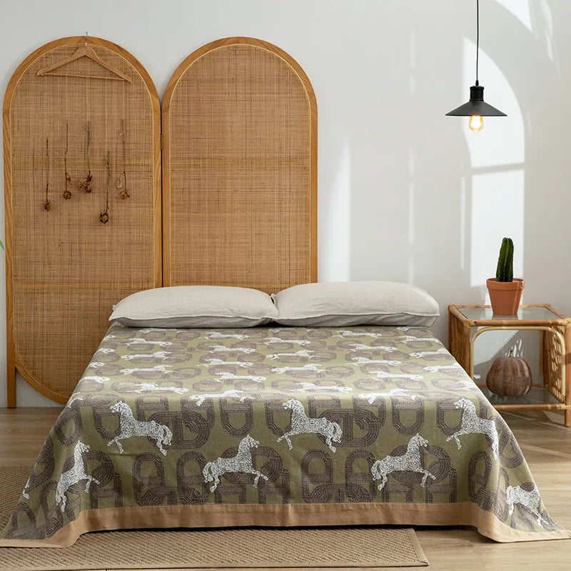DecorBites™ Luxe Cotton Blanket - Premium Quality, 200*230 150*200, Perfect for Sofa or Bed