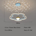 DecorBites™ Cloud Flower LED Chandelier: Modern Starry Sky Decor for Kid's Bedroom and Study Hall