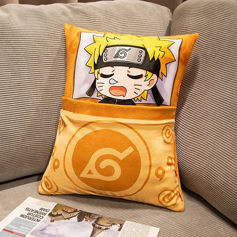 Naruto Anime Plush Pillow: Kakashi & Naruto Soft Doll Toy