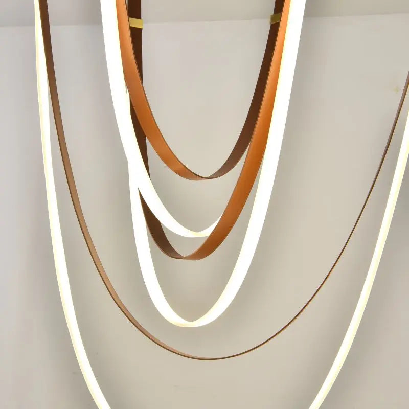 DecorBites™ LED Long Strip Chandelier for Modern Living Room and Villa