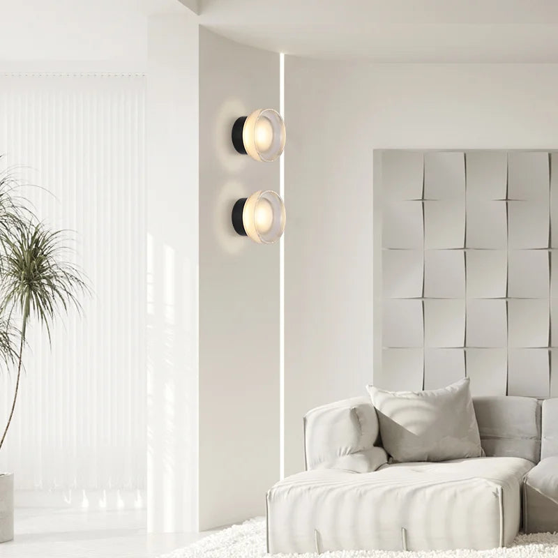 DecorBites™ Elegant Glass LED Wall Sconce for Porch Aisle Bedroom Decor