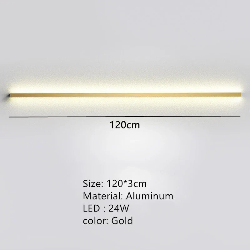 DecorBites™ Dimmable Long Wall Lamp: Stylish Bedroom Light Strip for Master Bedroom, TV Background, Sofa Decor