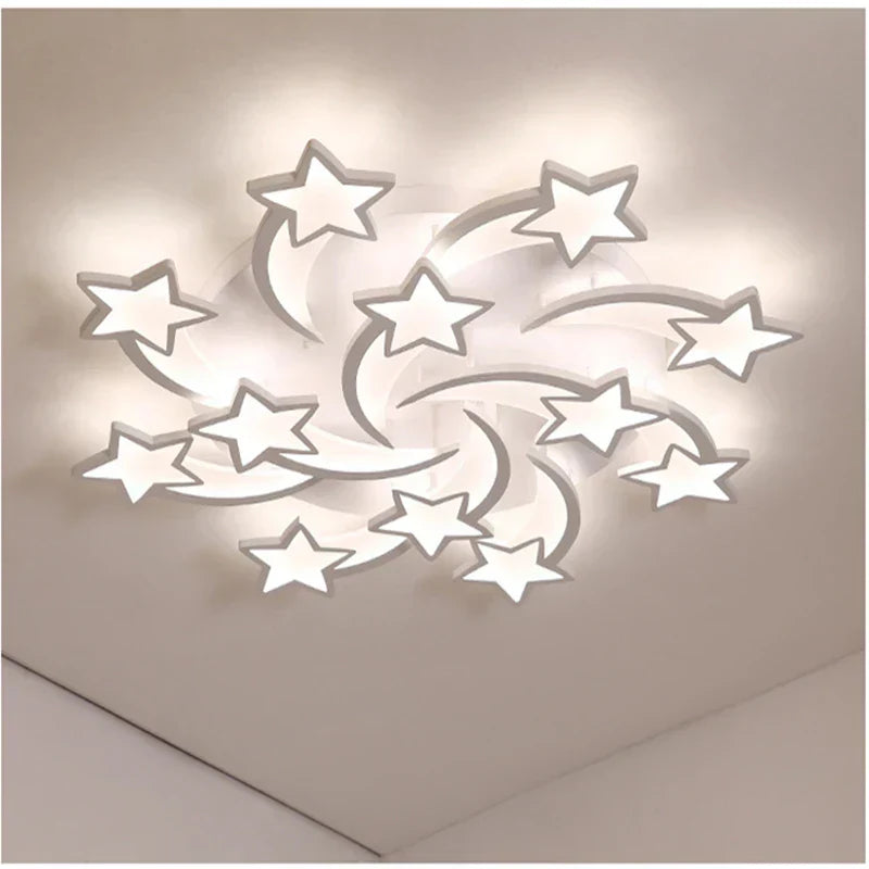 DecorBites™ LED Acrylic Chandelier with Remote for Bedroom Dining Living Room Lighting