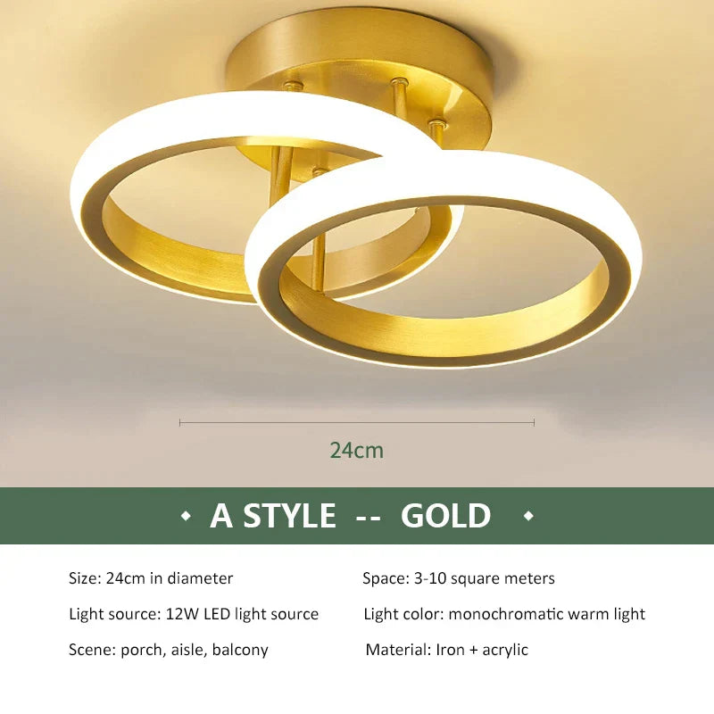 DecorBites™ LED Ceiling Chandelier Modern Bedroom Lamp Indoor Decor Surface Mounted Lighting