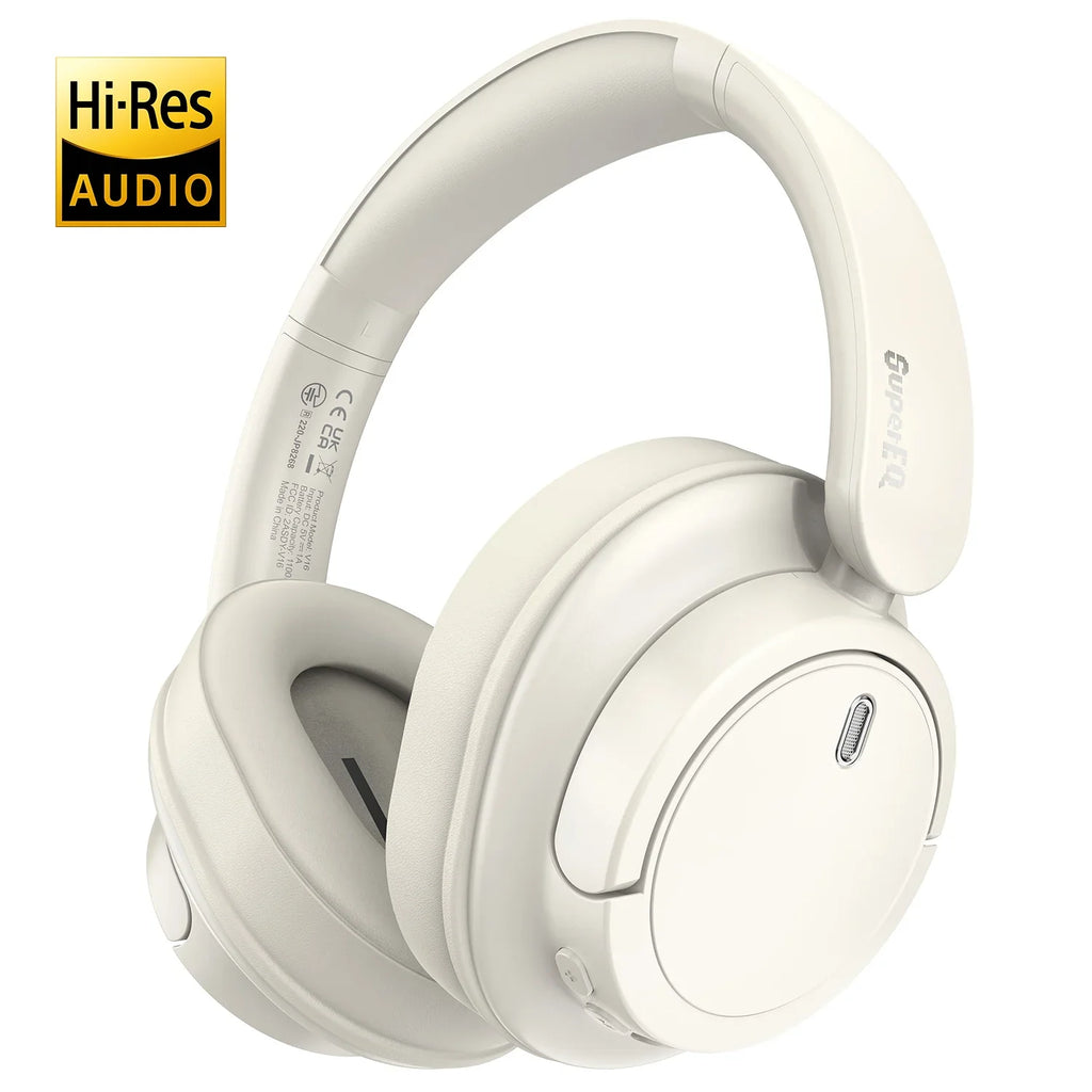 Oneodio Super EQ V16 Wireless Headphones Bluetooth 5.3 Over Ear Headset With Mic Bass/Pop Mode Hi-Res Foldable Headphones 90H