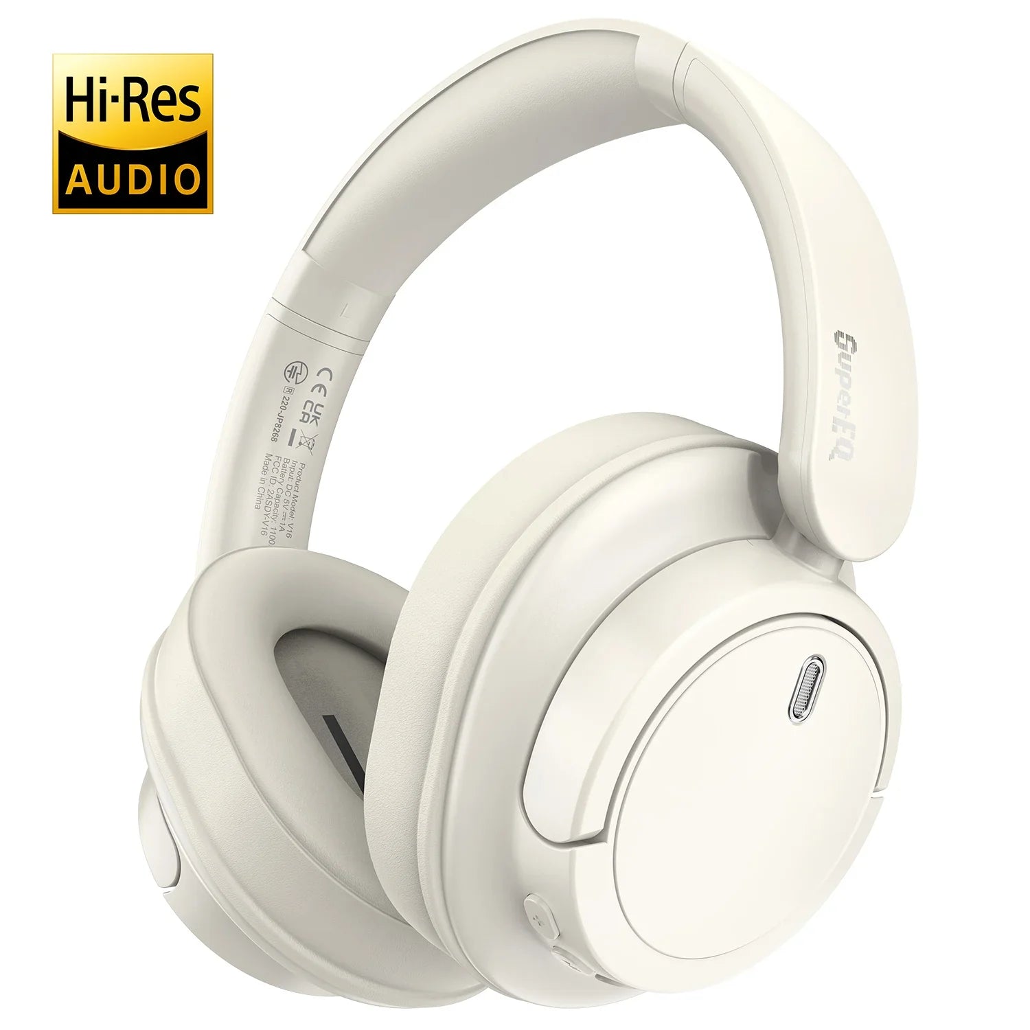 Oneodio Super EQ V16 Wireless Headphones Bluetooth 5.3 Over Ear Headset With Mic Bass/Pop Mode Hi-Res Foldable Headphones 90H