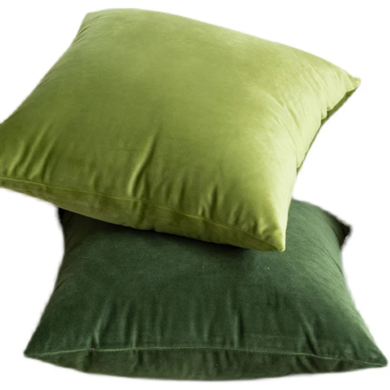 DecorBites™ Green Velvet Pillow Case 45X45CM – Luxury Nordic Home Decor