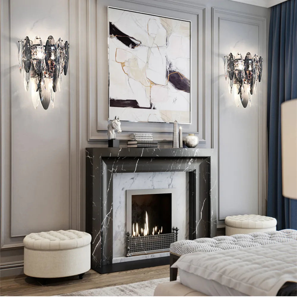 DecorBites™ Crystal LED Ceiling Chandelier Modern Living Room Pendant Light