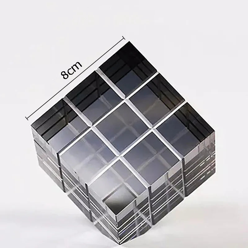 DecorBites™ Crystal Magic Cube Desk Ornament Sculpture DecorationCrafts