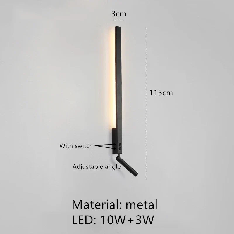DecorBites™ Adjustable Angle LED Wall Lamp 3000K Sconces for Bedside Reading