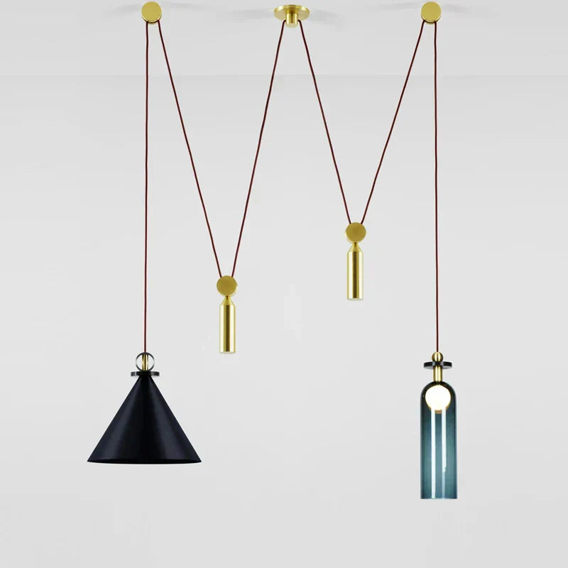 DecorBites™ Industrial Metal Pendant Light with Adjustable Height for Kitchen and Dining Room Decor