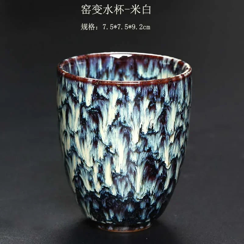 DecorBites™ Japanese Kiln Change Ceramic Tea Cup Set 250ml