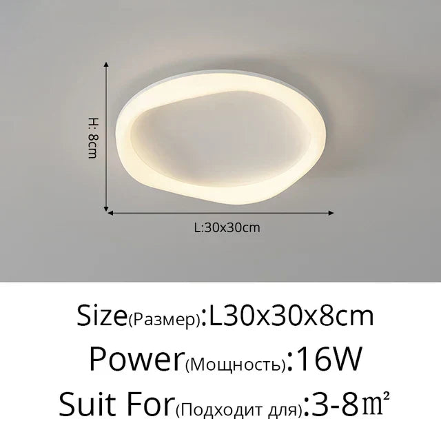 DecorBites™ Cloud Ceiling Light: Simple Modern Intelligent Nordic Design for Bedroom and Living Room