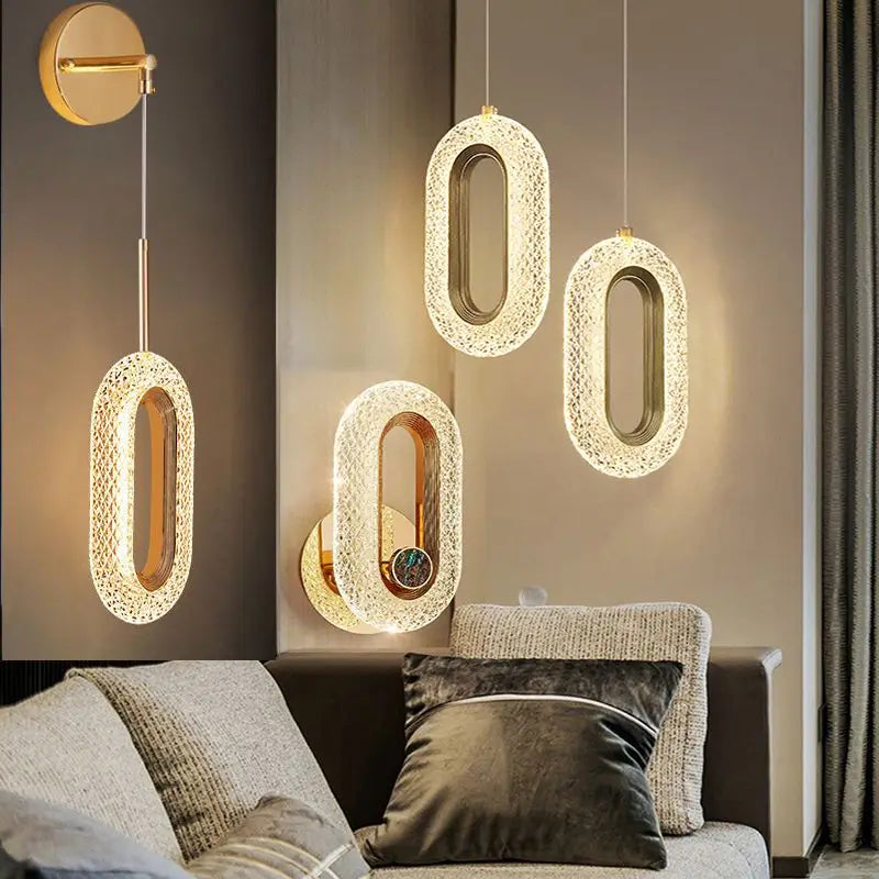 DecorBites™ Gold Alloy Chandeliers Pendant Lights Wall Sconces for Modern Indoor Lighting