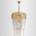 DecorBites™ Crystal LED Pendant Chandelier: Stylish Lighting for Home Decor & Elegant Spaces.