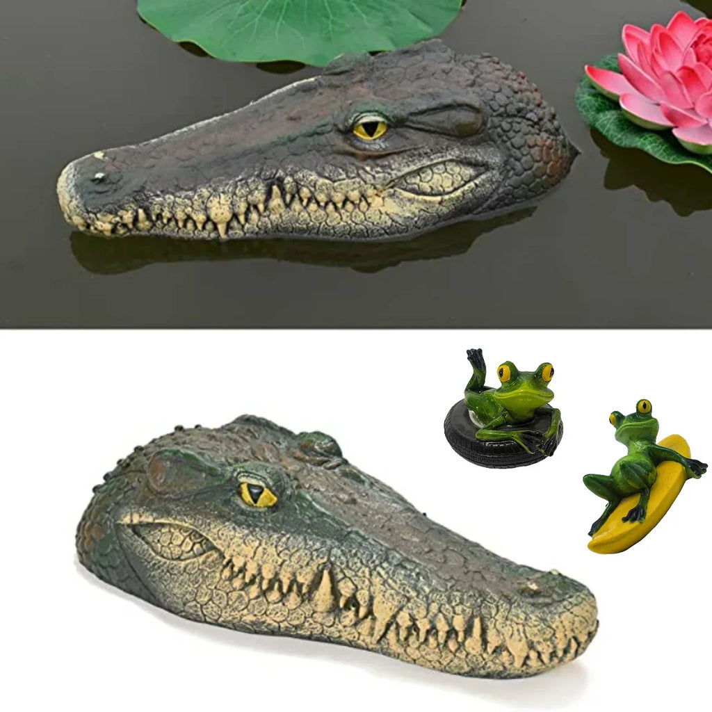 DecorBites™ Garden Water Floating Animal Statue Crafts for Outdoor Decor and Pond Decoration