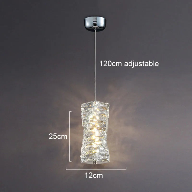 DecorBites™ Gold Chrome Crystal Wall Sconce LED Lamp for Living Room Bedroom TV Background Lighting