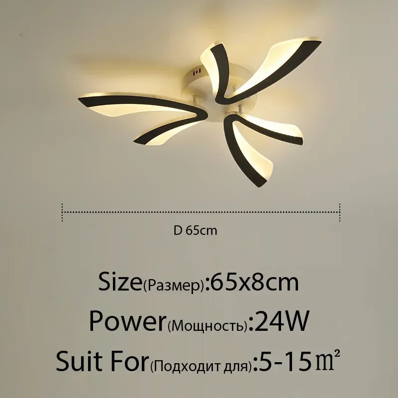 DecorBites™ LED Ceiling Chandelier with Remote Control for Home Décor