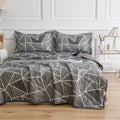 DecorBites™ Daisy Print Quilted Summer Quilt Set in Soft Breathable Fabric