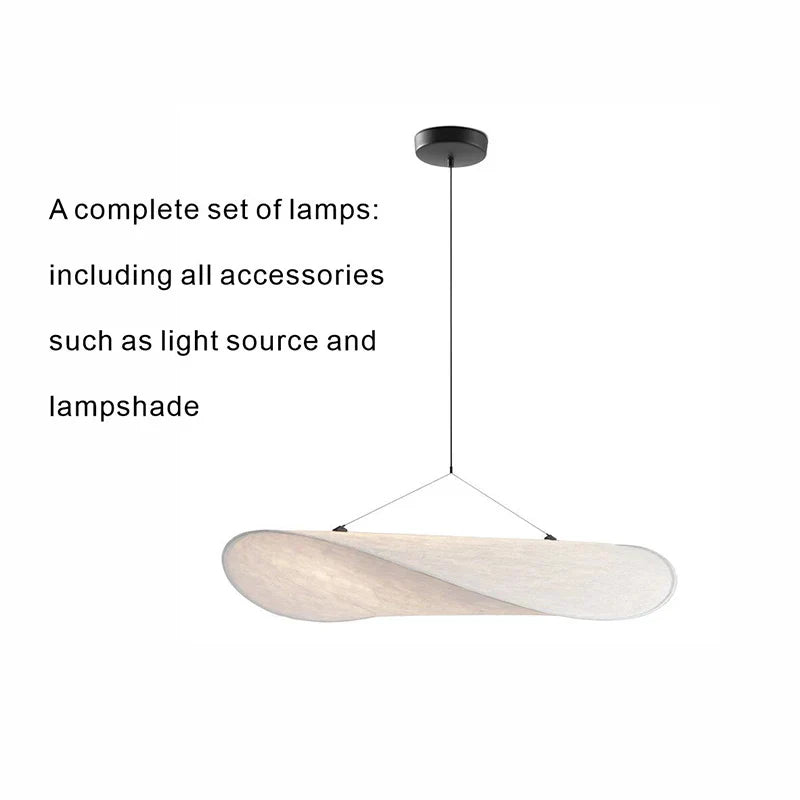 DecorBites™ Japanese Style Non-Woven Chandelier - Modern Wabi Sabi Design for Living Room Bedroom.