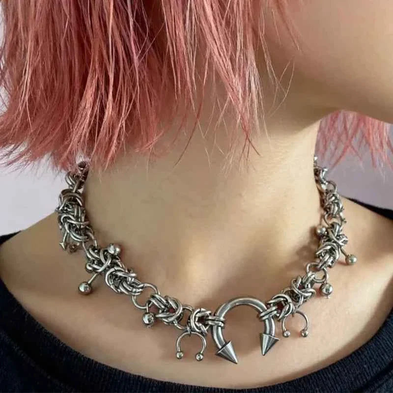 Goth Jewelry Grunge Choker Accessories