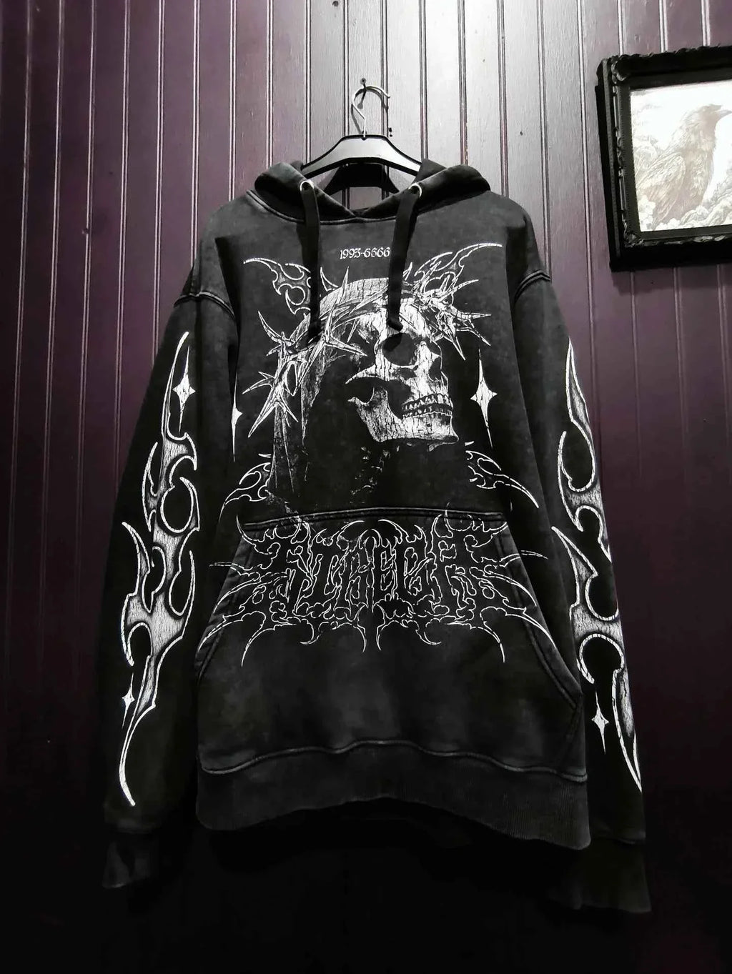 Y2K Sweatshirt for Women White Angel Themed Spike Print