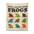 DecorBites™ Frogs Tapestry Wall Hanging Psychedelic Hippie Aesthetic Tapestries Home Decor