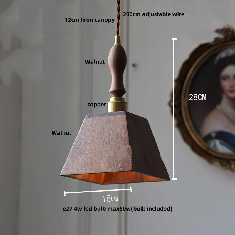 DecorBites™ Glass LED Pendant Lamp Copper Socket for Dining Living Room Decor