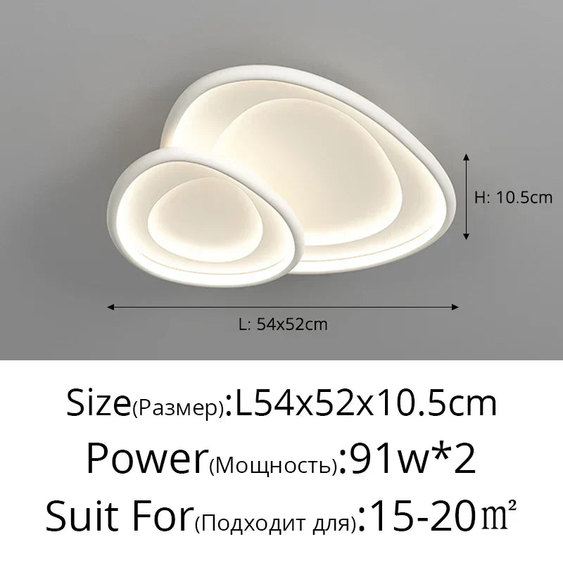 DecorBites™ LED Chandeliers White Chrome Kitchen Light Fixture Modern Home Lighting