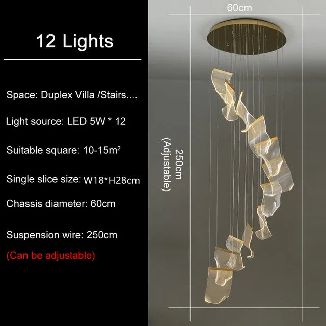 DecorBites™ LED Light Ceiling Chandelier for Modern Home Decor & Ambient Lighting
