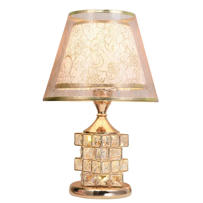 DecorBites™ Crystal Table Lamp: Elegant European Style Home Decor and Wedding Gift