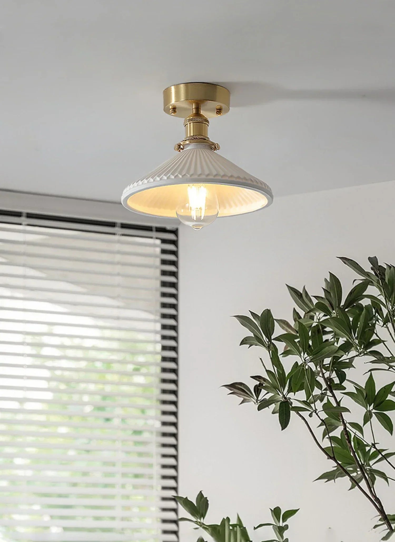 DecorBites™ Japanese Ceramic Chandelier Lighting for Kitchen Dining Room Luxury Led Ceiling Lamp