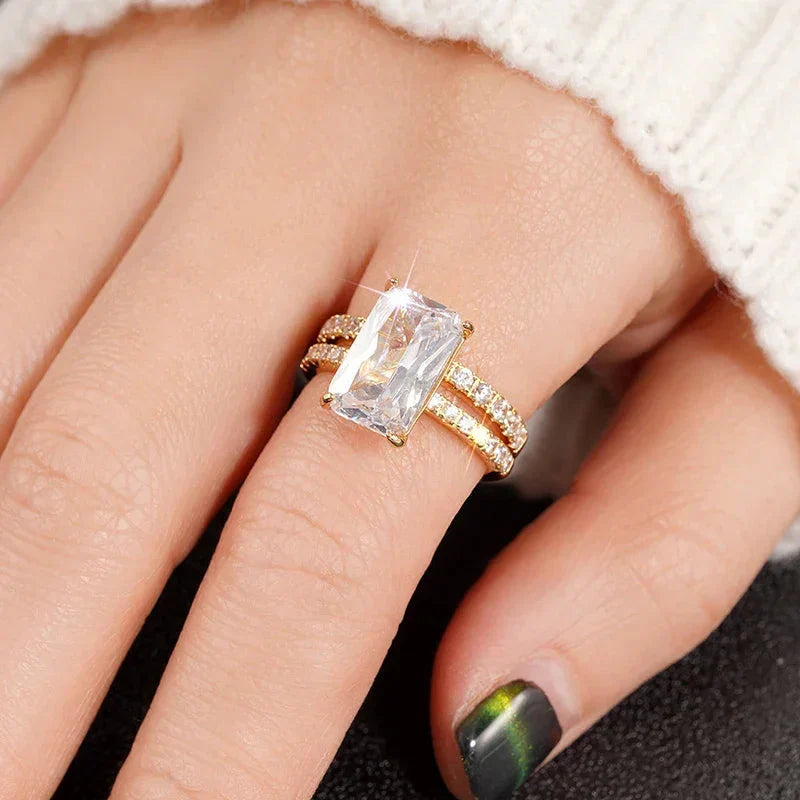 Luxe Cubic Zirconia Ring Set