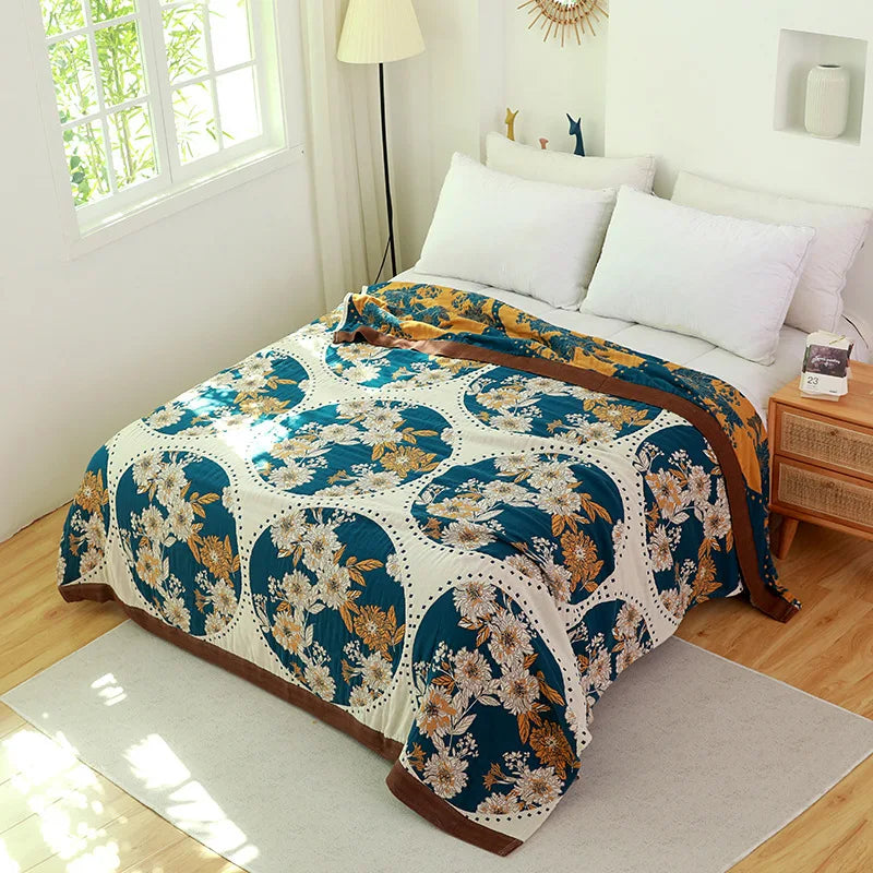 DecorBites™ Cotton Sofa Chair Cover Throw Blanket - Boho Nordic Style Bedspread