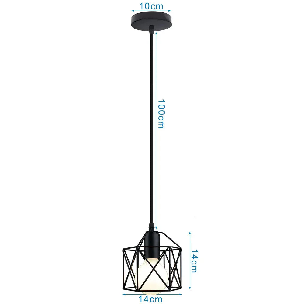 DecorBites™ Iron Frame Retro Led Pendant Light for Kitchen Dining Living Room