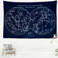 DecorBites™ Cosmic Constellation Compass Tapestry: Abstract Psychedelic Witchcraft Wall Hanging