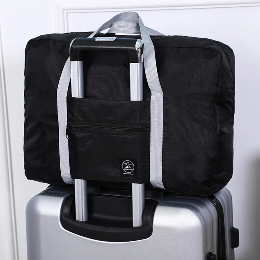 Foldable Carry-On Travel Duffel Bag 22L Lightweight Packable Nylon Weekend Tote
