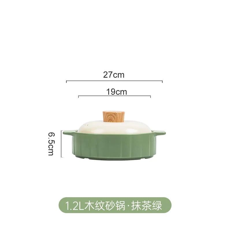 DecorBites™ Gas Stove Rice Cooker Casserole Pot - High Temperature Resistant Soup Pot