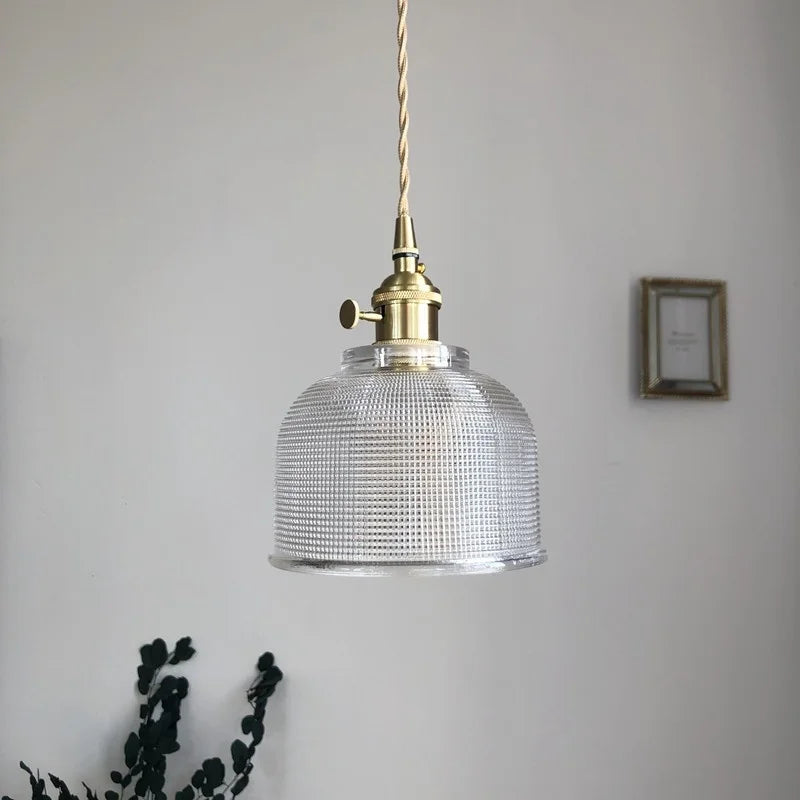 DecorBites™ Glass LED Pendant Light Fixture for Modern Home Decor