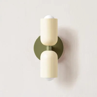 DecorBites™ Cream Double Head Wall Lamp: Nordic Medieval Design for Bedroom, Children's Room, Study