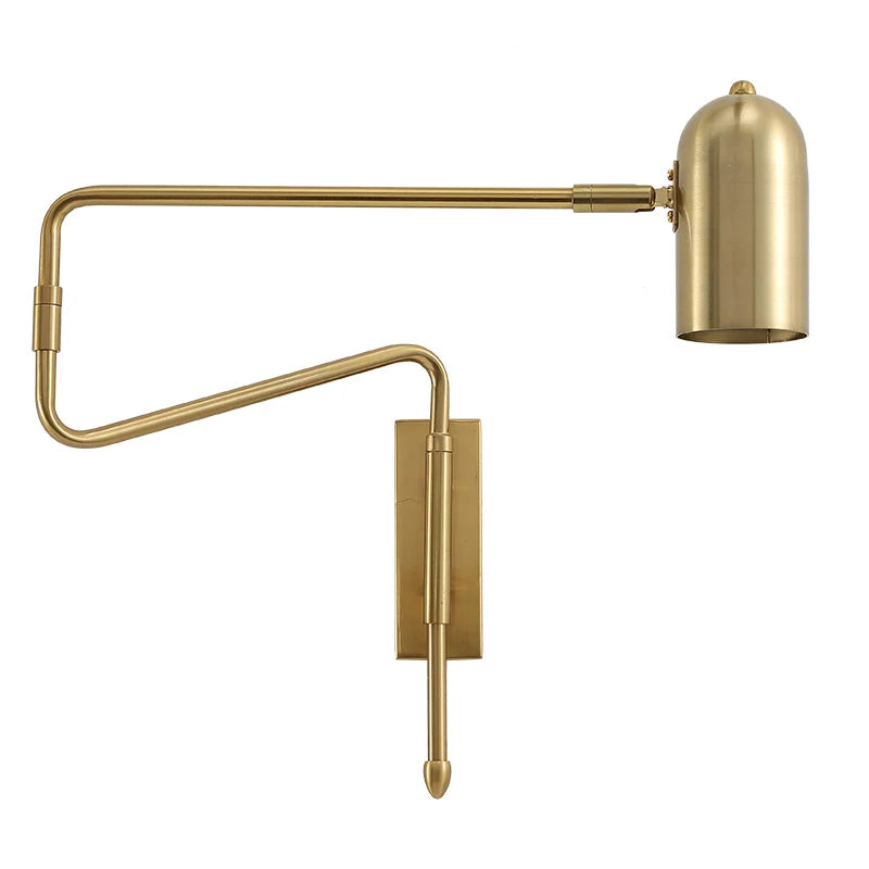 DecorBites™ Adjustable Long-Arm Wall Lamp with Switch, E27 Flex Reading Bedside Light