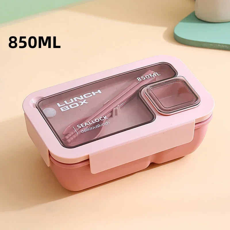 DecorBites™ Bento Box Set with Tableware | Leakproof Microwave Food Container