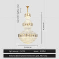 DecorBites™ Crystal Chandelier: Postmodern Light Luxury for Hotel Lobby, Villa, and Duplex Floors