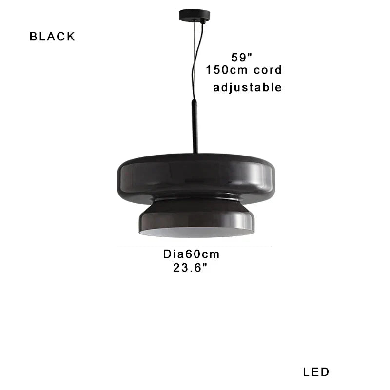DecorBites™ Large Glass Pendant Light Dining Table Kitchen Island Lamp