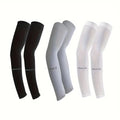 3-Pack Ice Silk Cooling Arm Sleeves — UV Sun Protection for Men & Women, Cycling & Outdoor Sports