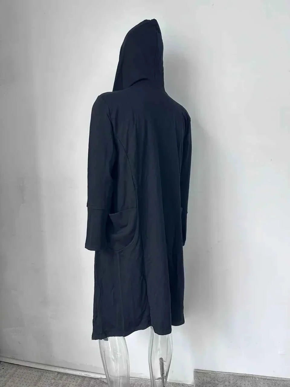 Men's Large Size Windbreaker Gothic Style Hoodie Long